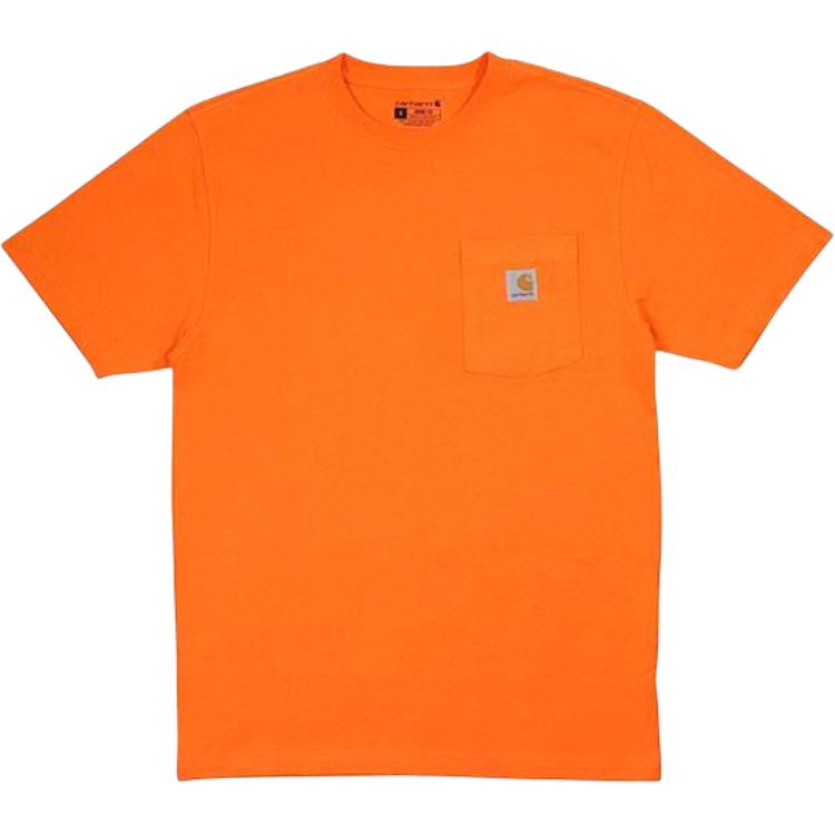 Carhartt K87 Loose Fit Heavyweight Pocket T-Shirt Orange Retro Style K87-BOG