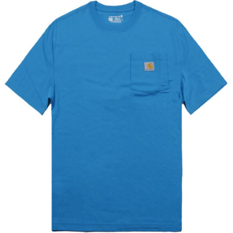 Carhartt K87 Loose Fit Heavyweight Pocket T-Shirt Blue - Retro Style Tee K87-HF2