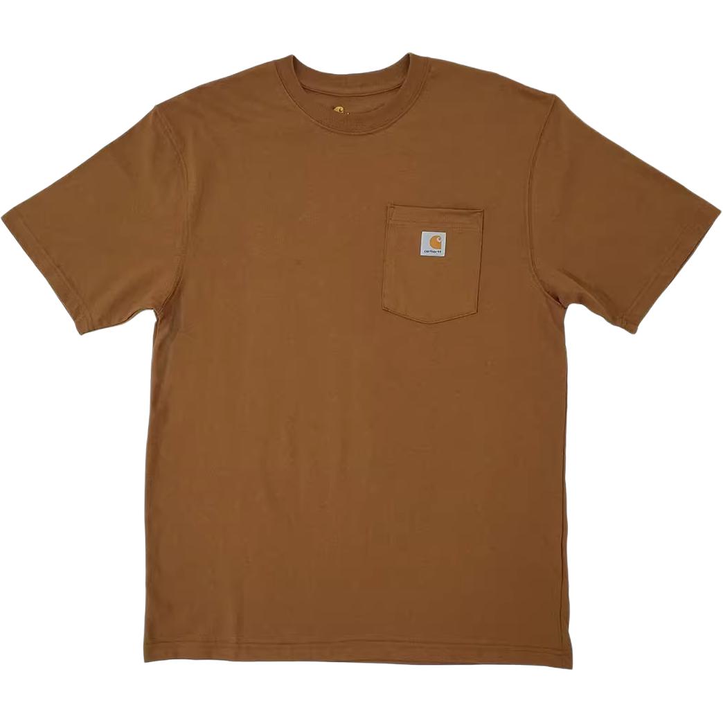 Carhartt K87 Loose Fit Heavyweight Pocket T-Shirt Walnut Brown - Short Sleeve K87-B00