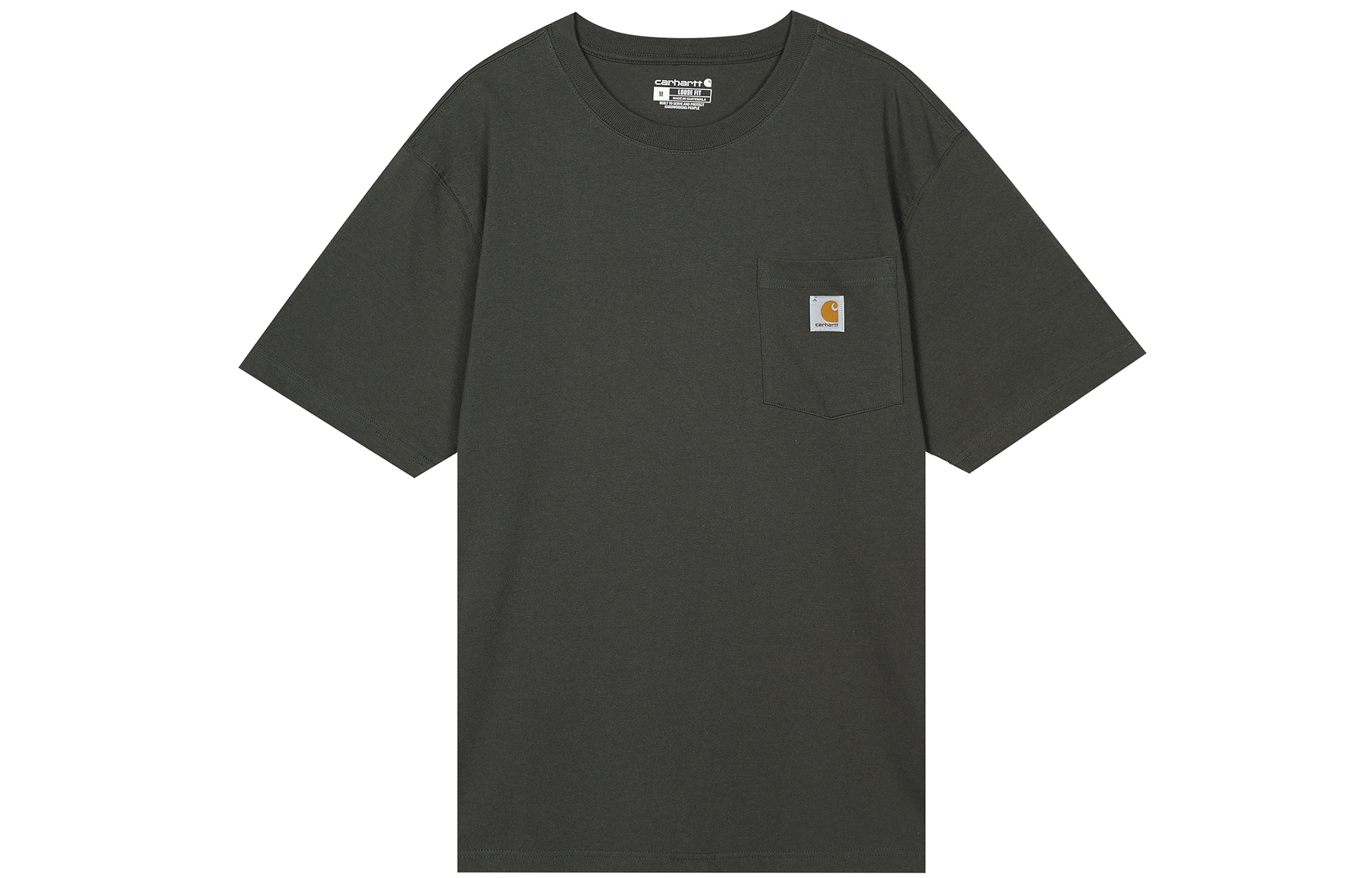Carhartt K87 Loose Fit Heavyweight Pocket T-Shirt Retro Logo Tee. K87-306