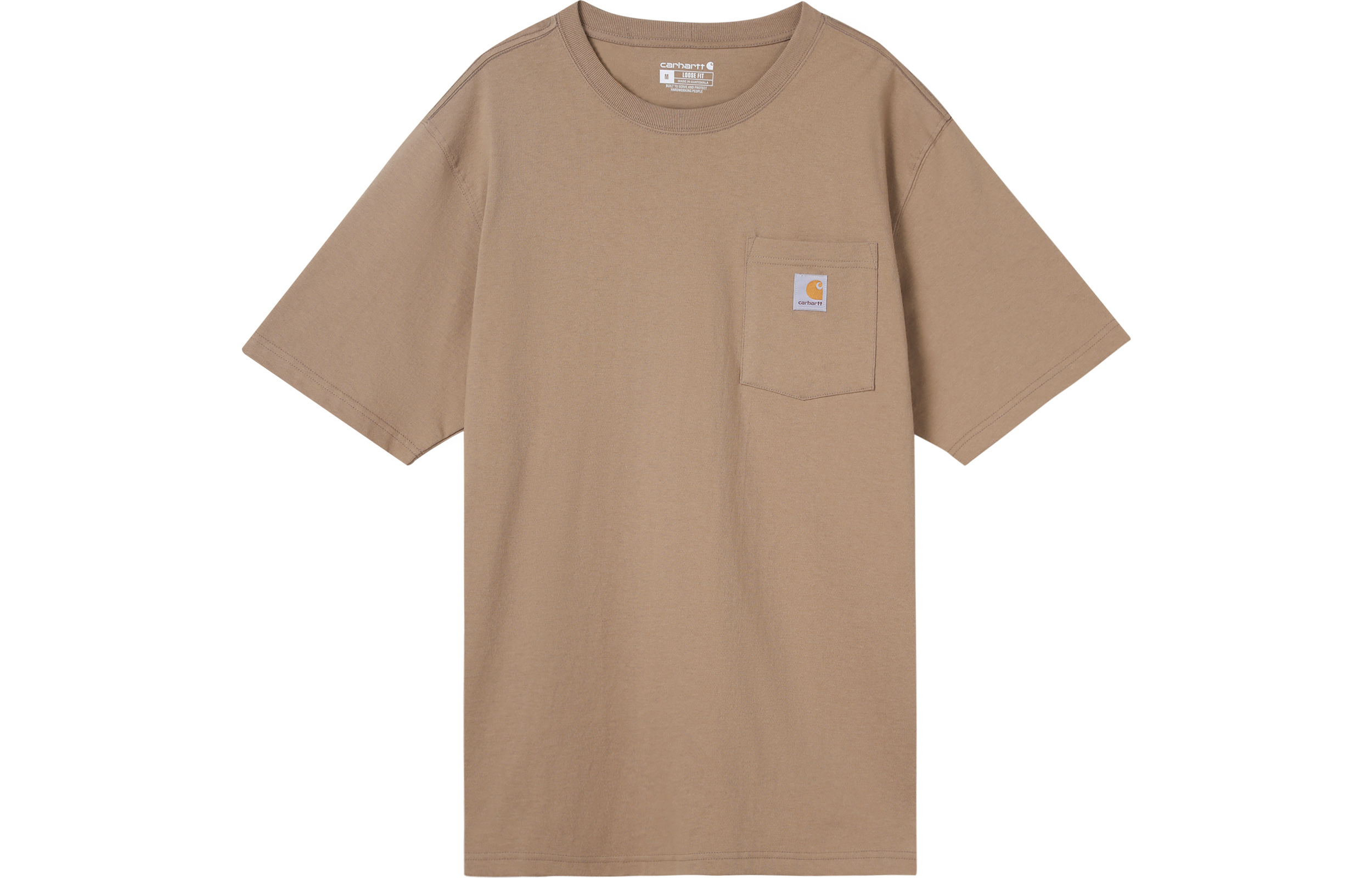 Carhartt K87 Loose Fit Heavyweight Pocket Tee Retro Logo Short Sleeve T-Shirt K87DES