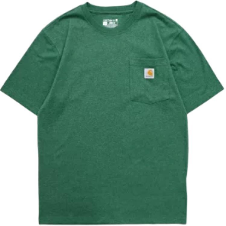 Carhartt K87 Pocket Tee Green Short Sleeve Crewneck T-Shirt K87-G55