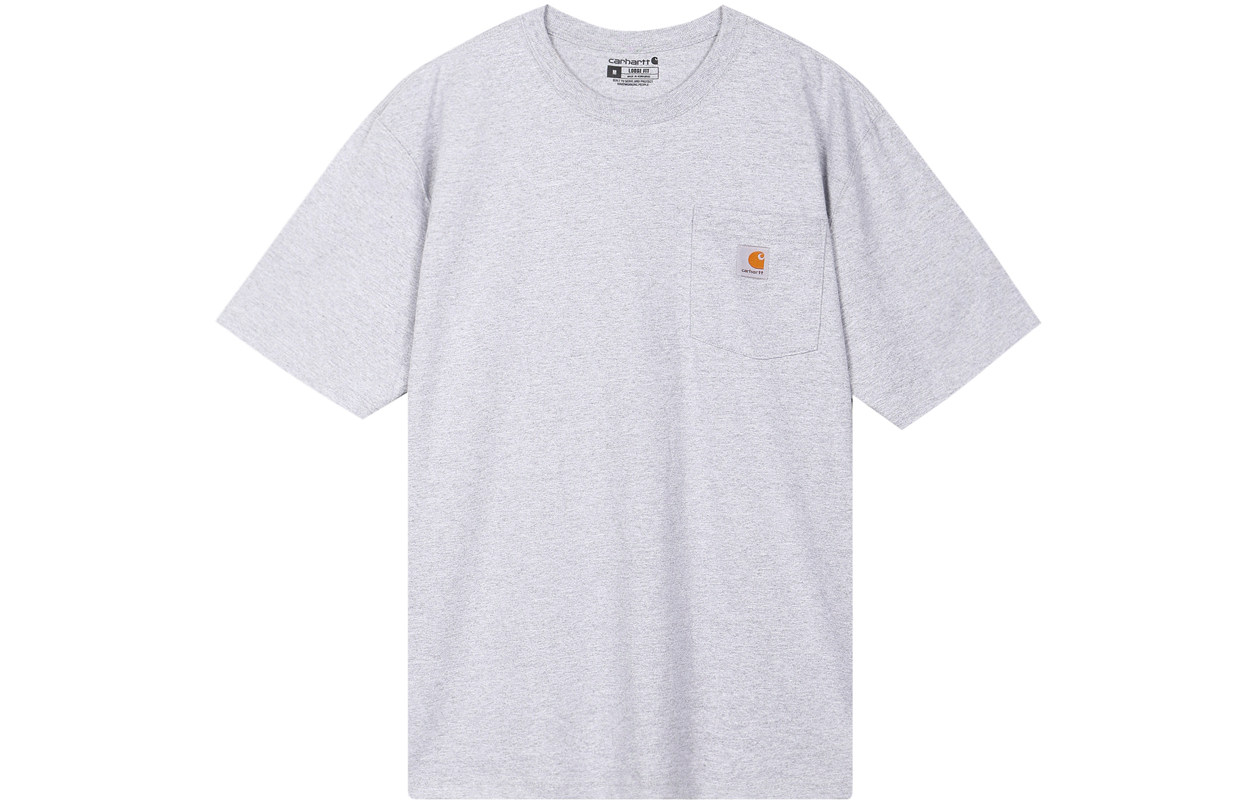 Carhartt K87 Vintage Logo Pocket T-Shirt Light Grey K87-HGY