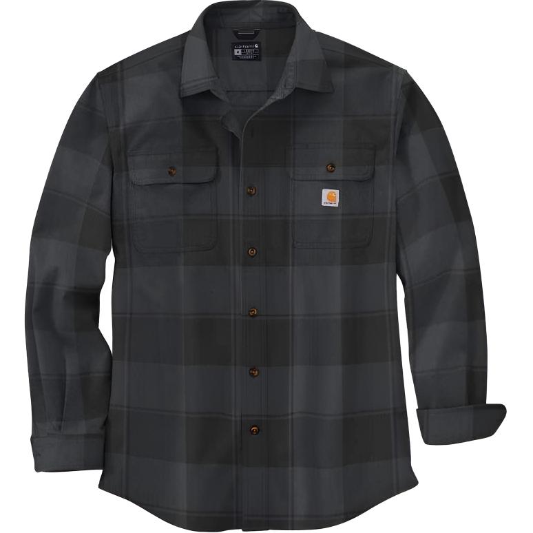 Carhartt Loose Fit Heavyweight Flannel Plaid Long-Sleeve Shirt 106356