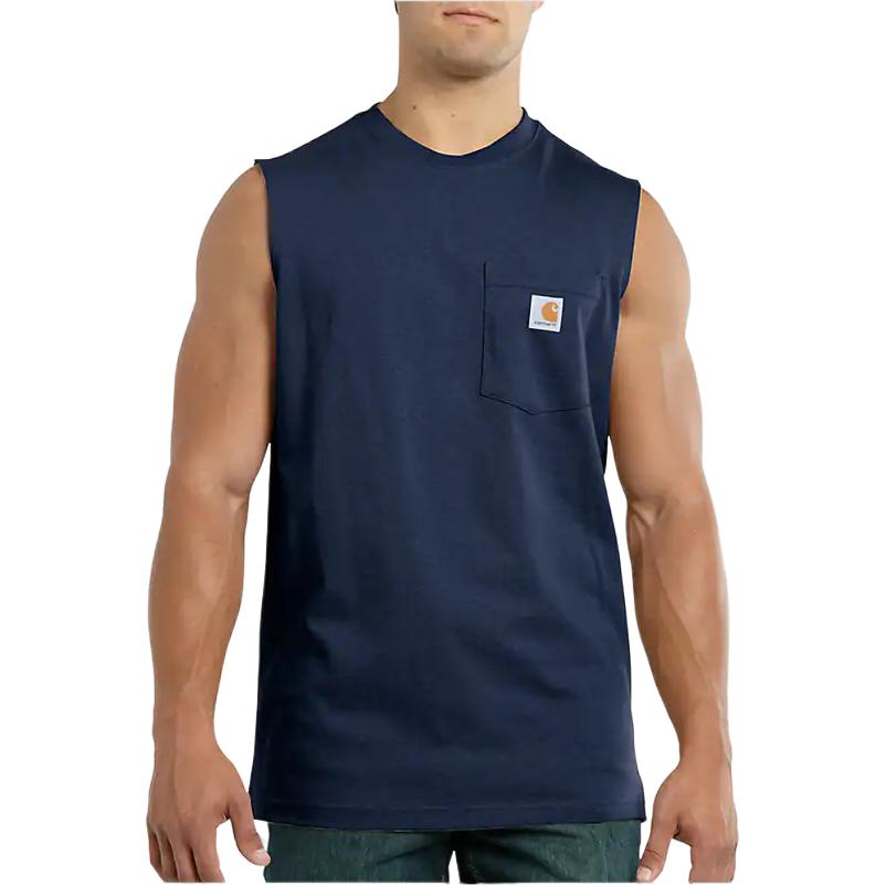 Carhartt Loose Fit Pocket Sleeveless T-Shirt 100374 100374-Clothing