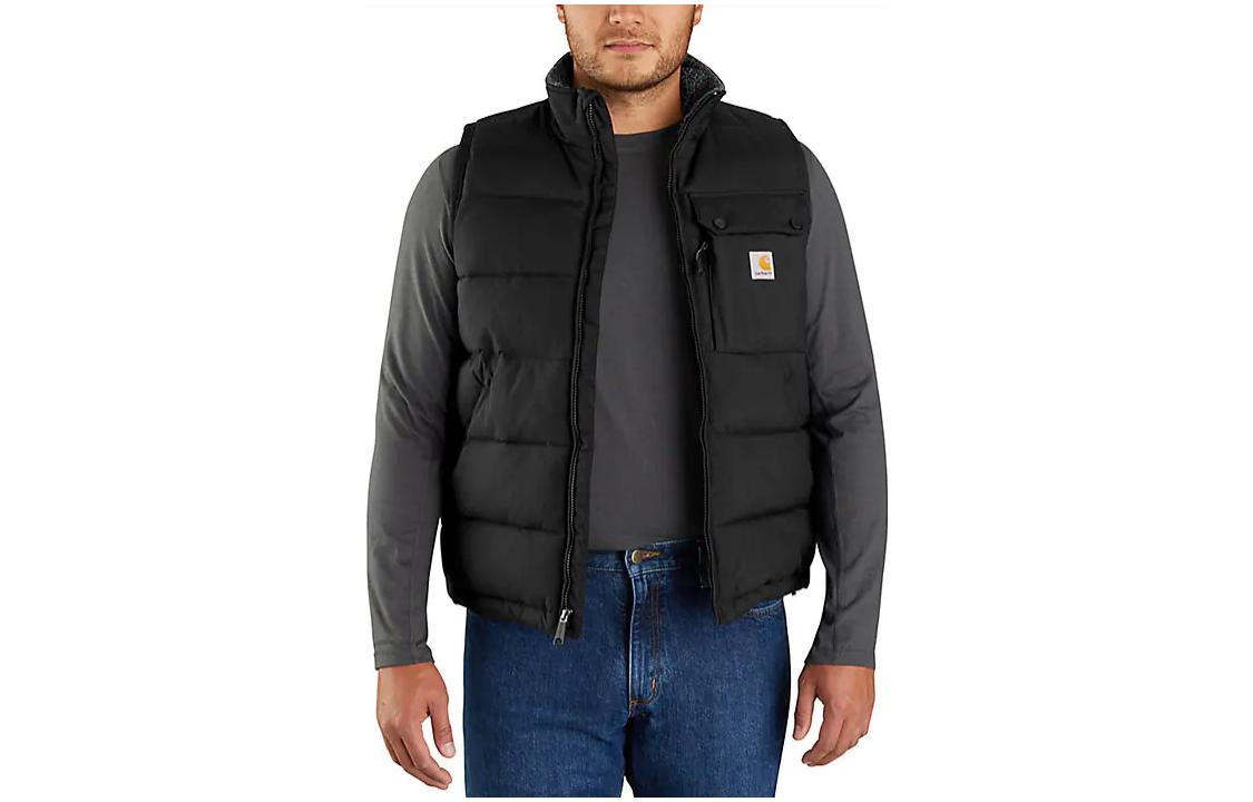 Carhartt Montana Insulated Vest Loose Fit Solid Color Mock Neck Vest 105475
