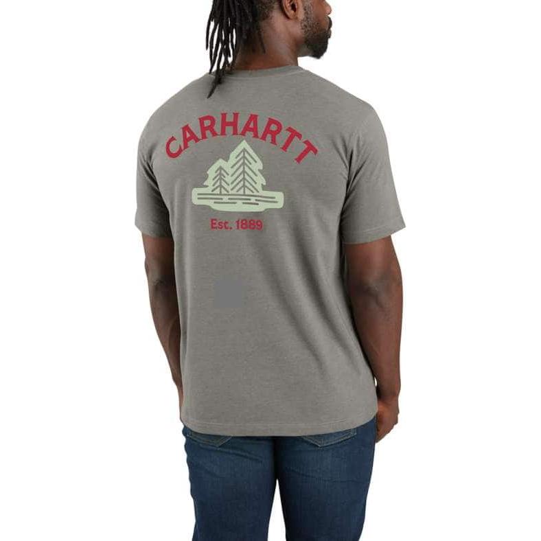 Carhartt Relaxed Fit Crewneck Logo Graphic T-Shirt. 106535-Clothing