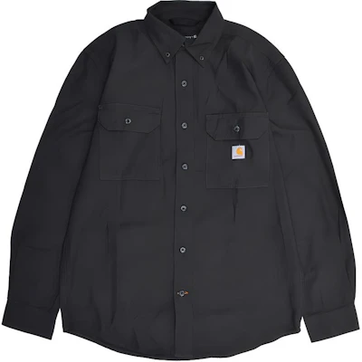 Carhartt Solid Color Loose Long Sleeve Button-Up Shirt 104368 Buy Carhartt Solid Color Loose Long Sleeve Button-Up Shirt 104368