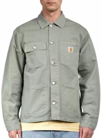 Carhartt WIP Badge Logo Single-breasted Long Sleeve Jacket Gray Green I024849-1CT-GD Carhartt WIP Badge Logo Single-breasted Long Sleeve Jacket Gray Green I024849-1CT-GD
