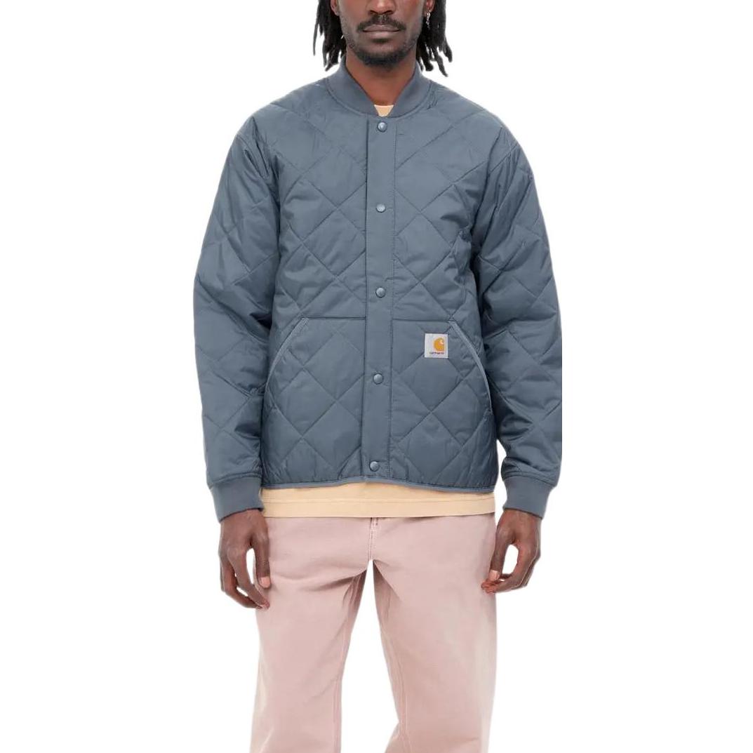 Shop Carhartt WIP  Baseball Collar Button-Up Jacket I029461-0WA-XX