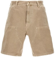 Carhartt WIP Beige Casual Plain Straight Shorts I0315030-7E-FH Carhartt WIP Beige Casual Plain Straight Shorts I0315030-7E-FH