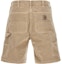 Lookbook Carhartt WIP Beige Shorts Casual Rectos y Sencillos. I0315030-7E-FH