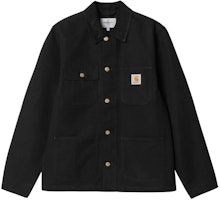 Carhartt WIP Black Badge Logo Single-Breasted Long Sleeve Jacket I031519-00E-01 Carhartt WIP Black Badge Logo Single-Breasted Long Sleeve Jacket I031519-00E-01