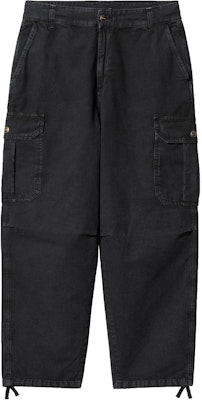 Carhartt WIP 黑色工裝褲附翻蓋口袋與束繩褲腳 I033825-89-4J Order Carhartt WIP 黑色工裝褲附翻蓋口袋與束繩褲腳 I033825-89-4J