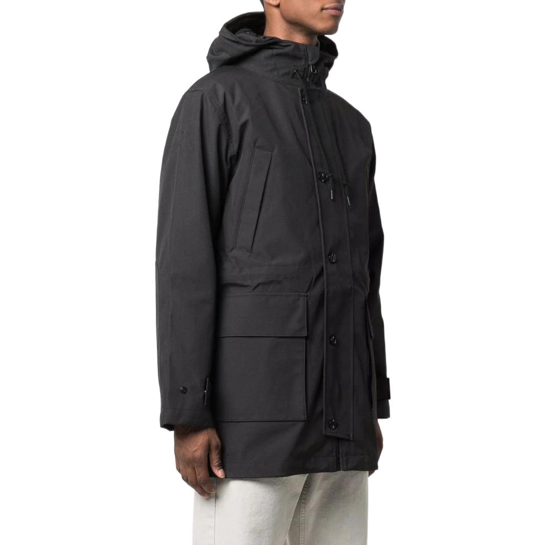 Carhartt WIP  Black Hooded Button-Up Jacket I0294550326XX 圖 4