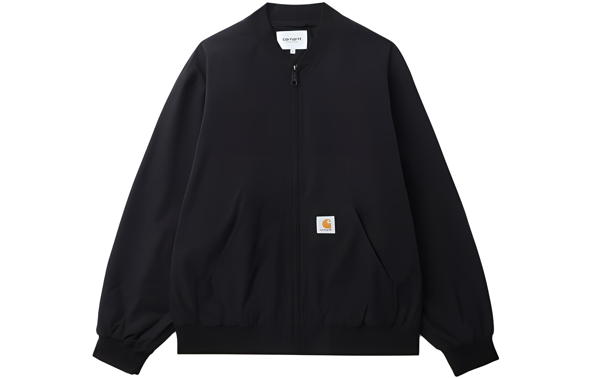 Carhartt WIP  Black Multi-Pocket Jacket with Classic Logo Patch. CHXJKF23I150L-BKX