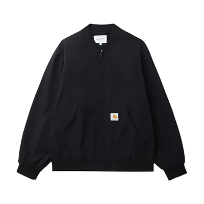 Carhartt WIP Black Multi-Pocket Jacket with Classic Logo Patch. CHXJKF23I150L-BKX
