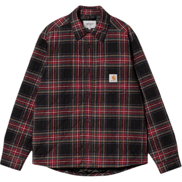Carhartt WIP  Black Plaid Loose-Fit Button-Up Long Sleeve Shirt I032212-1P5-XX