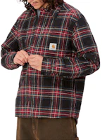 Sizing Carhartt WIP 黑色格紋寬鬆版長袖襯衫 I032212-1P5-XX