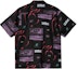 Lookbook Carhartt WIP Black Short Sleeve Shirt with Allover Print I030045-0OW-4G