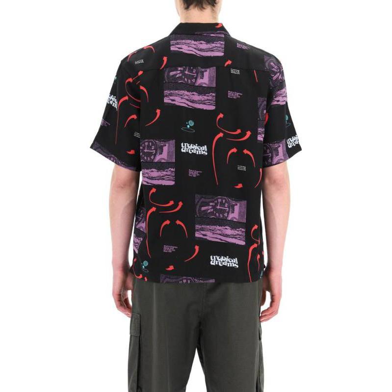 Purchase Carhartt WIP  Black Short Sleeve Shirt with Allover Print I030045-0OW-4G