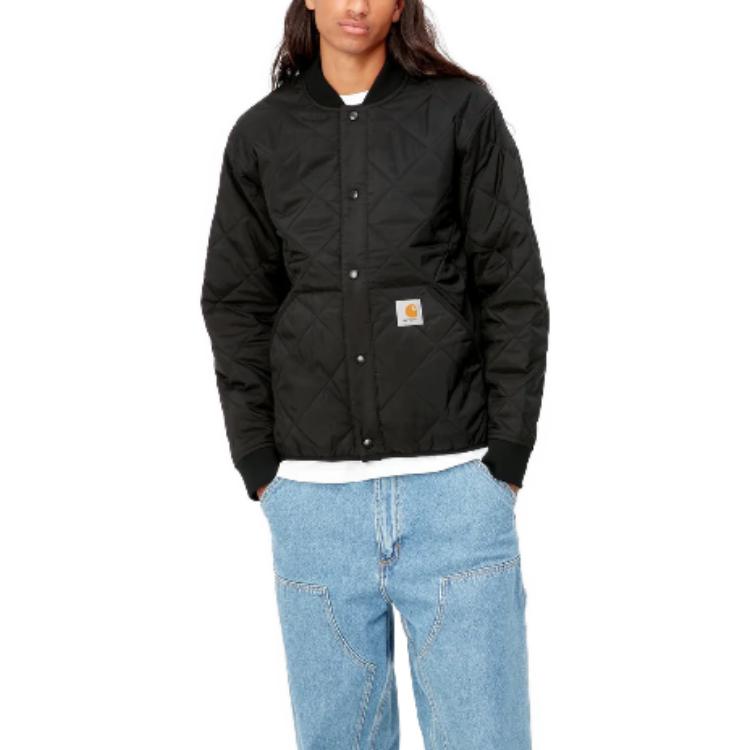 Lookbook Chaqueta Carhartt WIP Negra de Manga Larga y Cierre Abotonado. I029461-89-XX