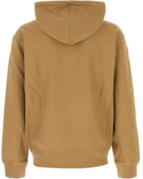 Lookbook Carhartt WIP 棕色抽繩連帽長袖套頭衫。 I028279-2FS-XX