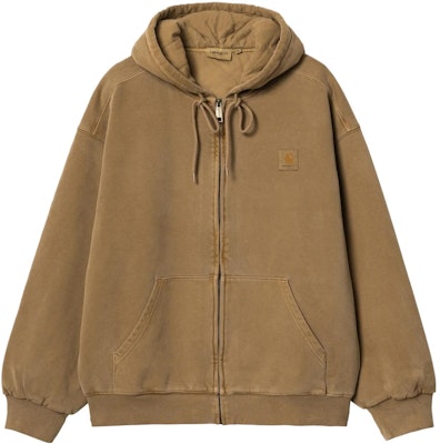 カーハート WIP ブラウン 無地 ジップアップ パーカー ジャケット. I029524 Buy カーハート WIP ブラウン 無地 ジップアップ パーカー ジャケット. I029524