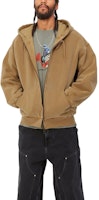 Carhartt WIP 棕色纯色拉链连帽外套夹克. I029524 Shop Carhartt WIP 棕色纯色拉链连帽外套夹克. I029524