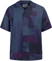 Carhartt WIP Colorblock Polo Shirt Blue Short Sleeve I030040-0PE-XX Carhartt WIP Colorblock Polo Shirt Blue Short Sleeve I030040-0PE-XX