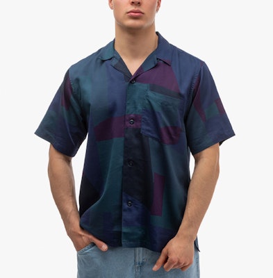 Carhartt WIP Colorblock Polo Shirt Blue Short Sleeve I030040-0PE-XX Shop Carhartt WIP Colorblock Polo Shirt Blue Short Sleeve I030040-0PE-XX