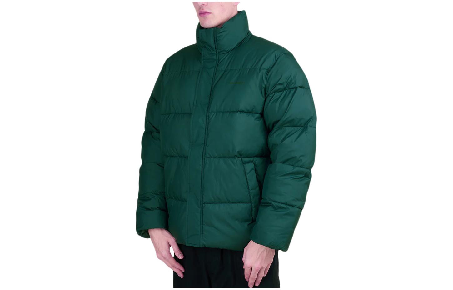 Carhartt WIP  Green Cotton Jacket with Logo Print and Drop Shoulder Design i030822-19j-xx 圖 3