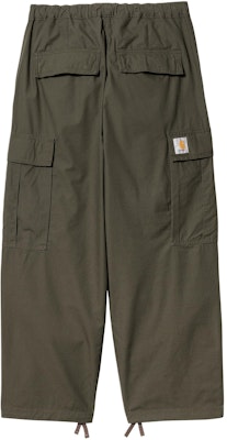 Carhartt WIP Green Relaxed Cargo Pants with Zipper Fly and Square Label. I032967-63-02 Lookbook Carhartt WIP Green Relaxed Cargo Pants with Zipper Fly and Square Label. I032967-63-02