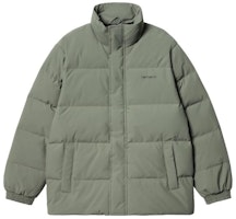 Carhartt WIP Green Zip-Up Stand Collar Cotton Jacket I029450-0FY Carhartt WIP Green Zip-Up Stand Collar Cotton Jacket I029450-0FY