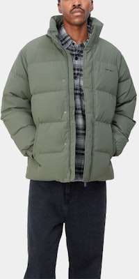 칼하트 WIP 그린 집업 스탠드 칼라 코튼 재킷 I029450-0FY Shop 칼하트 WIP 그린 집업 스탠드 칼라 코튼 재킷 I029450-0FY