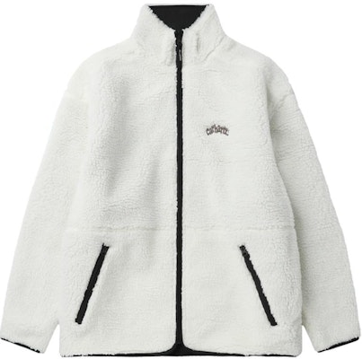 カーハートWIP ハートロゴ刺繍 オーバーサイズ フリースジャケット オフホワイト. CHXJKA242008N-IVB Order カーハートWIP ハートロゴ刺繍 オーバーサイズ フリースジャケット オフホワイト. CHXJKA242008N-IVB