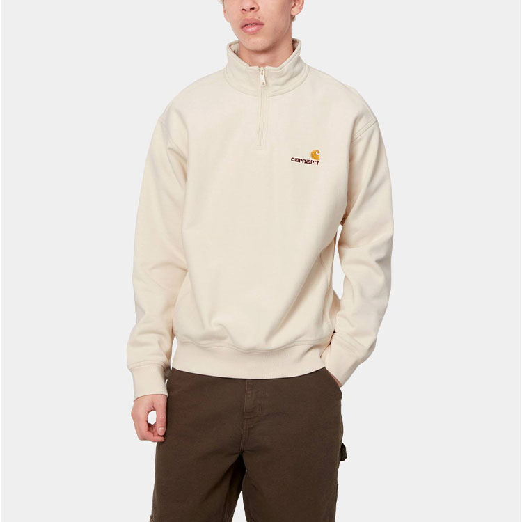 Shop Carhartt WIP  Logo Crewneck Sweatshirt Off-White Long Sleeve. I027014-05-XX