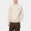 Shop Carhartt WIP Logo Crewneck Sweatshirt Off-White Long Sleeve. I027014-05-XX