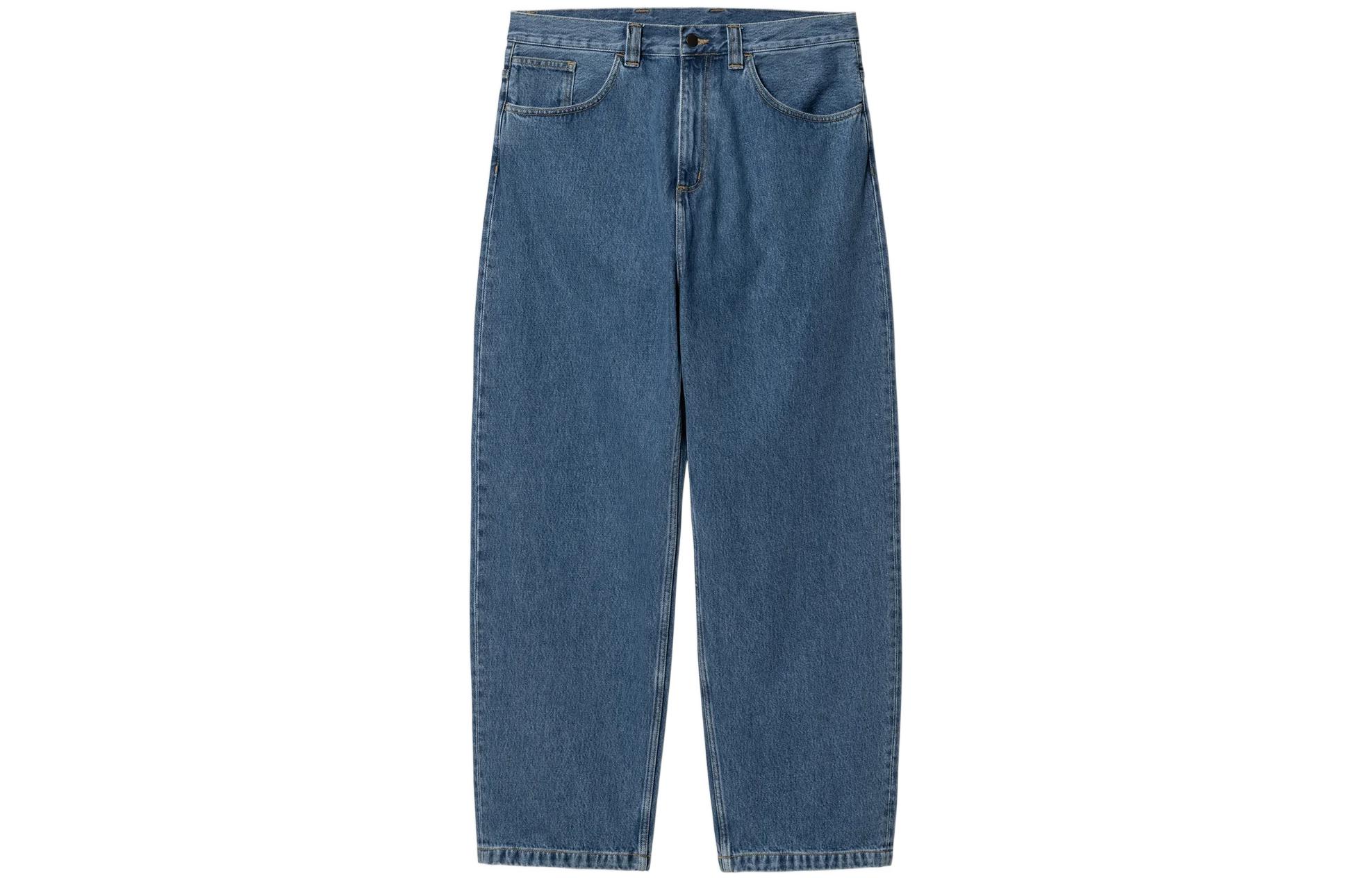 Carhartt WIP  Loose Fit High-Waisted Straight Jeans Blue I031246-01-12