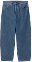 Carhartt WIP Loose Fit High-Waisted Straight Jeans Blue I031246-01-12 Carhartt WIP Loose Fit High-Waisted Straight Jeans Blue I031246-01-12