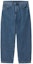 Order Carhartt WIP 宽松高腰直筒牛仔裤 蓝色 I031246-01-12