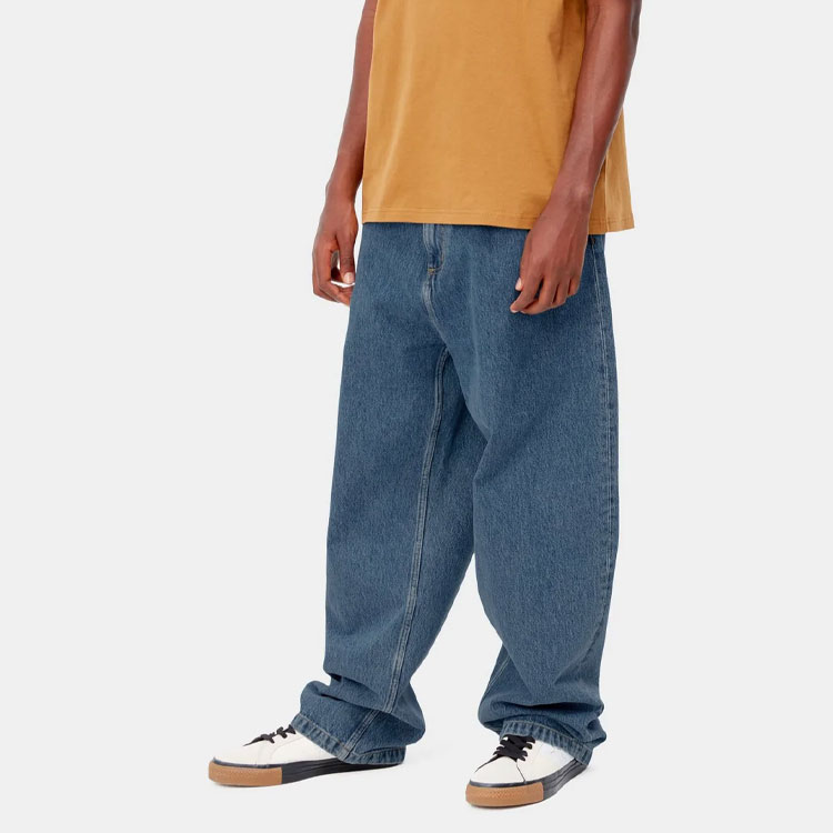 Sizing Carhartt WIP 宽松高腰直筒牛仔裤 蓝色 I031246-01-12