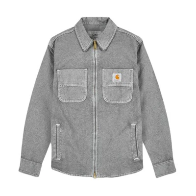 Carhartt WIP Loose Fit Zip-Up Work Jacket Gray I032369-1TV-06