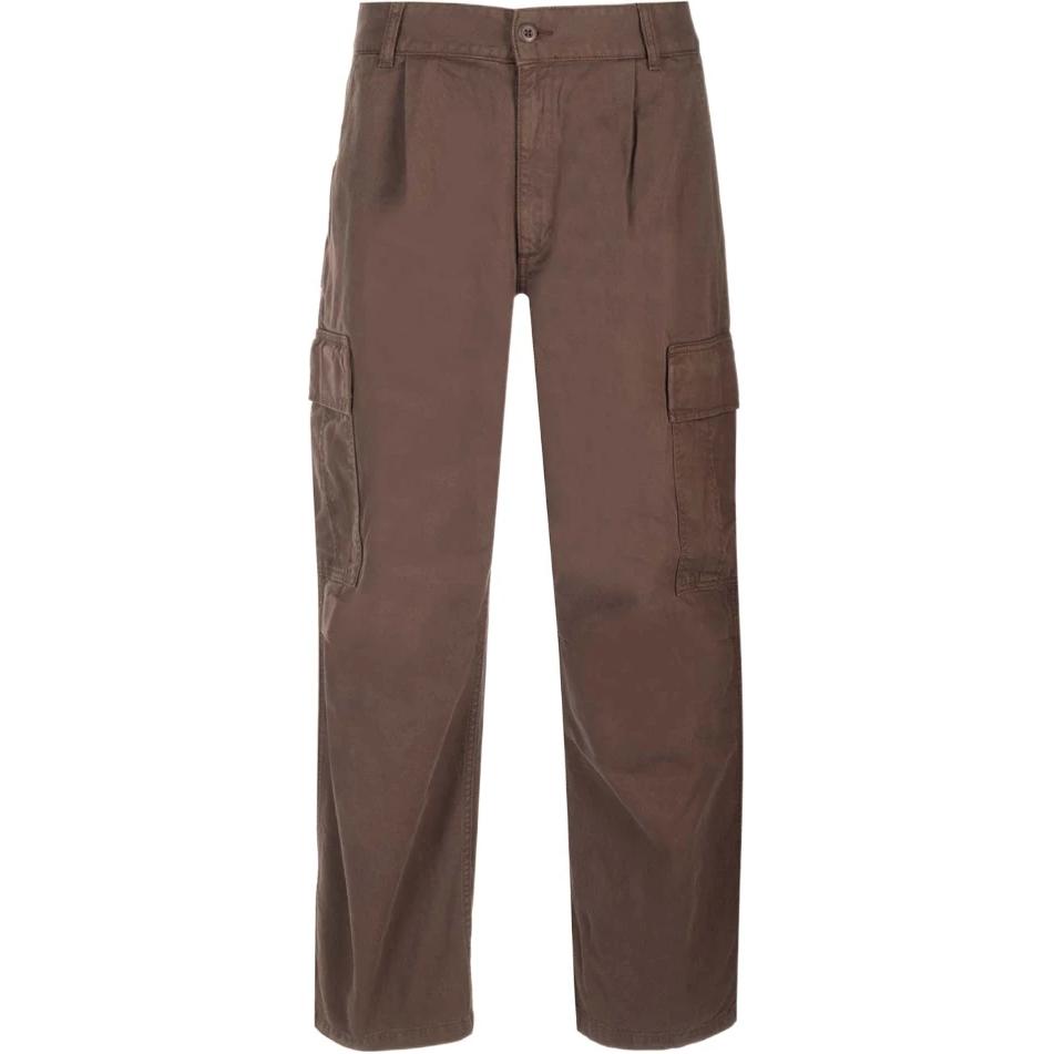Carhartt WIP  Loose Fit Zip Straight Casual Pants Brown. I031218-BV-GD