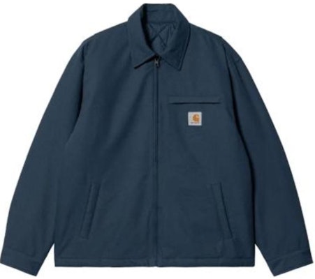 Carhartt WIP Navy Blue Logo Print Zip-Up Workwear Jacket. I030829-1Q6-XX Buy Carhartt WIP Navy Blue Logo Print Zip-Up Workwear Jacket. I030829-1Q6-XX