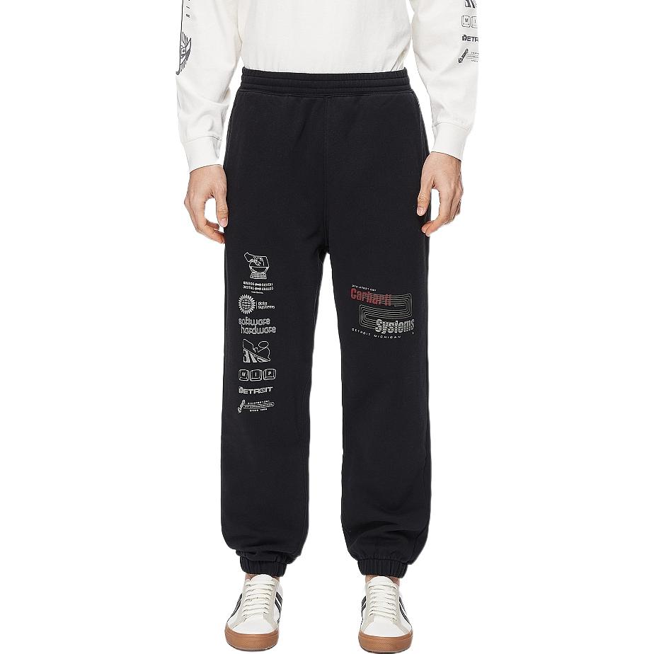 Shop Carhartt WIP Seluar Jogger Bercetak Relaxed Fit Straight-Leg Mid-Rise. CHXPTI029579H
