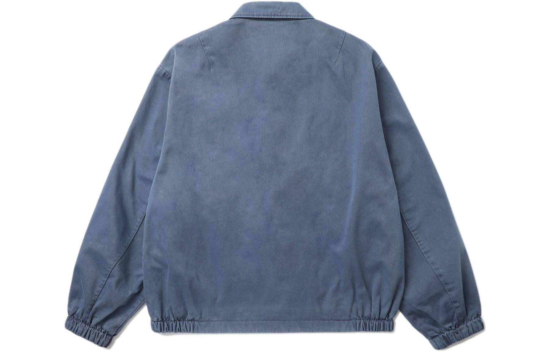 Lookbook Carhartt WIP Jaket Zip-Up Lencana Boleh Balik Biru Lengan Panjang Lelaki CHXJKA241001MNYX