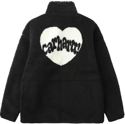 Carhartt WIP 黑色愛心字母刺繡雙面穿羊毛外套 CHXJKA242008N-BKX Lookbook Carhartt WIP 黑色愛心字母刺繡雙面穿羊毛外套 CHXJKA242008N-BKX