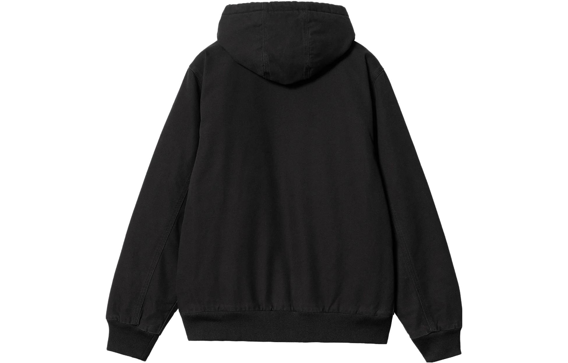 Lookbook Carhartt WIP Chaqueta Sudadera Negra con Cremallera y Manga Larga. I023083-89-60