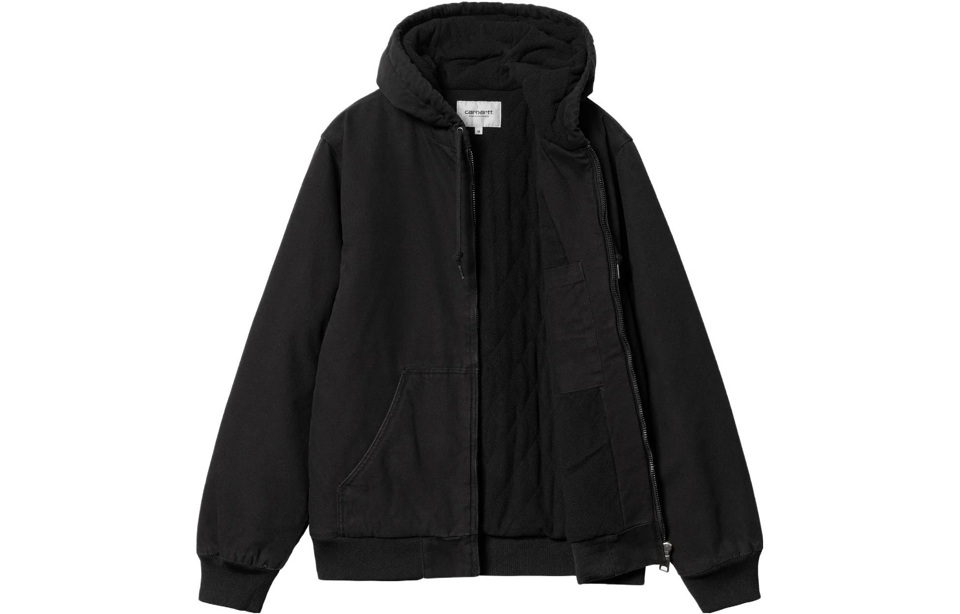 Shop Carhartt WIP Chaqueta Sudadera Negra con Cremallera y Manga Larga. I023083-89-60